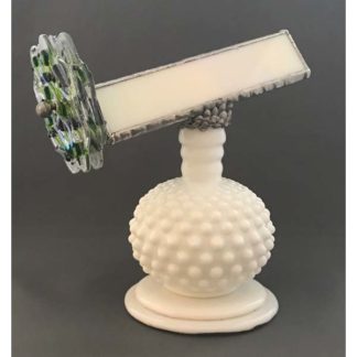 Milk Glass Hobnail Pedestal