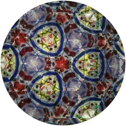 Painted Base - Marbleized Green Glass - Image 2