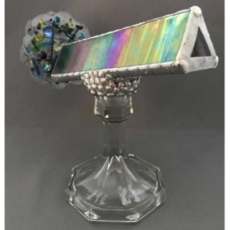 Pressed Glass - Iridized Purple Glass