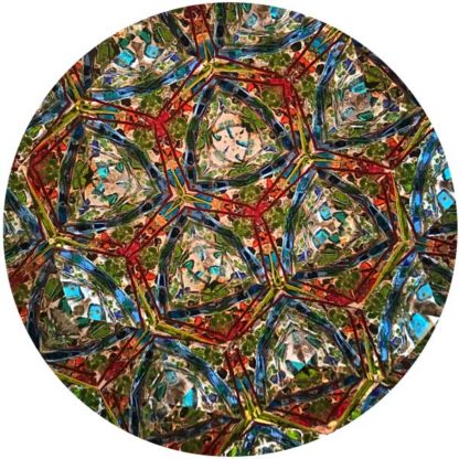 P45 Painted Ceramic Yellow Vine - Marbleized Yellow Glass - Image 5