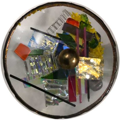 Blown Glass Pedestal - Brown Glass - Image 2