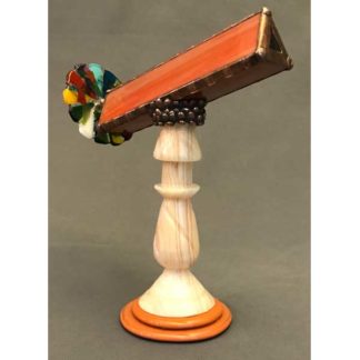 Onyx Pedestal - Pumpkin Glass