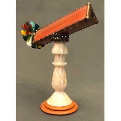 Onyx Pedestal - Pumpkin Glass