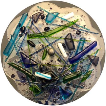 Blue Willow-ware - Variegated Blue Glass - Image 2