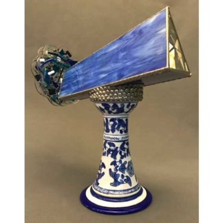 Blue Willow-ware - Variegated Blue Glass