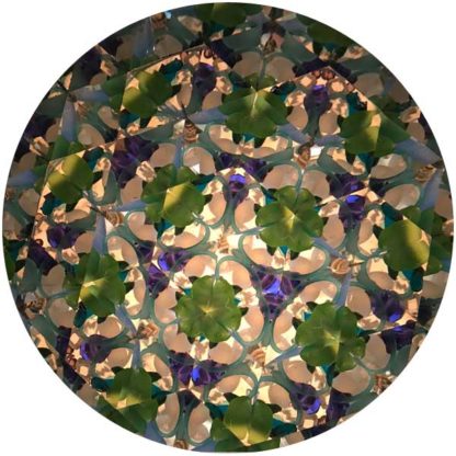 Clear Glass Pedestal - Turquoise Glass - Image 3