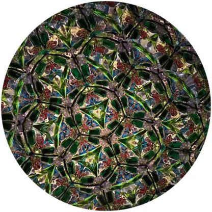 Milkglass Hobnail - Green-Purple-White Glass - Image 4