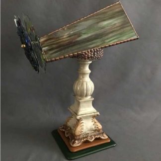 P100 Baroque Base - Greens & Amber Glass