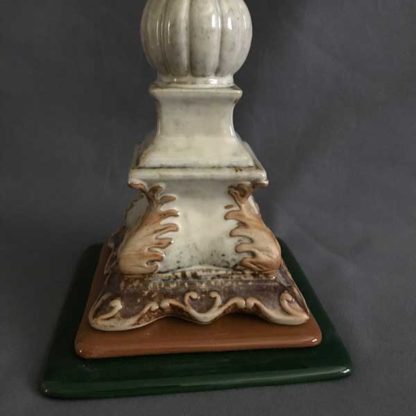 P100 Baroque Base - Greens & Amber Glass - Image 2