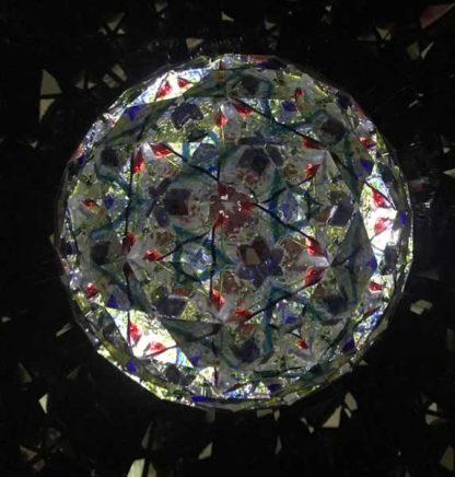 P100 Baroque Base - Greens & Amber Glass - Image 4