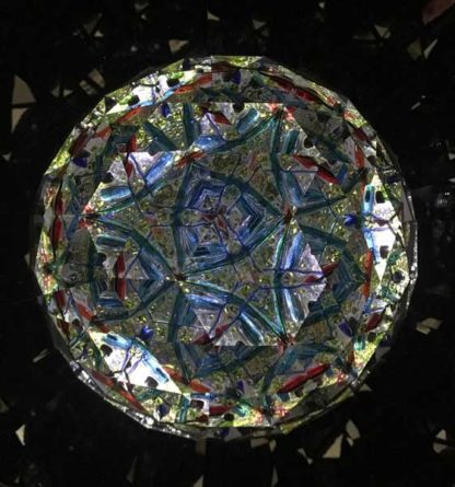 P100 Baroque Base - Greens & Amber Glass - Image 6