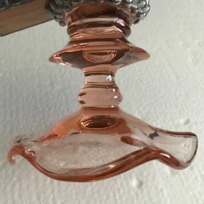 P101 Yellow Orange Glass - Pressed Glass Base - Image 2