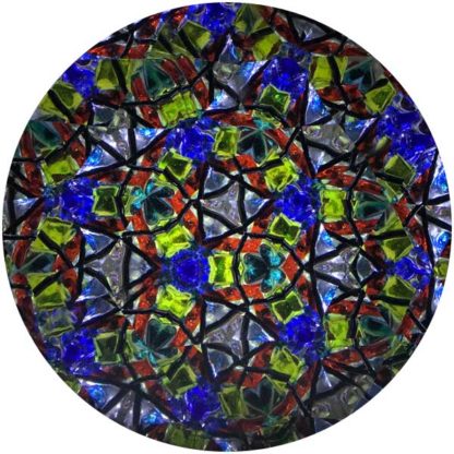 P108 Marbleized Reds - Pressed Glass Base - Image 4