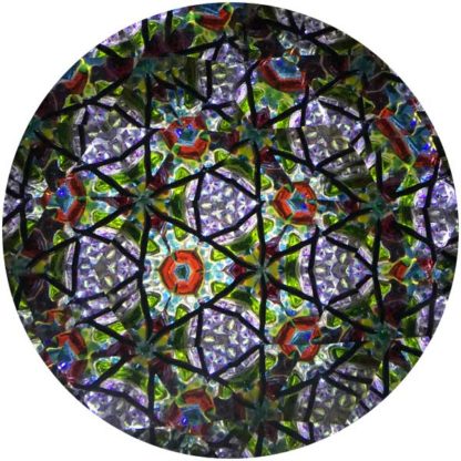 P108 Marbleized Reds - Pressed Glass Base - Image 5