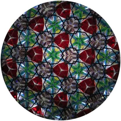 P73 Iridized Cream Glass - Hand Thrown Ceramic Base - Image 3