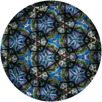 P87 Iridized Turquoise & Purple Glass - Clear Turquoise Base - Image 4