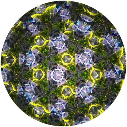 P89 Marbleized Cobalt Blue Glass - Milk Glass Base - Image 5