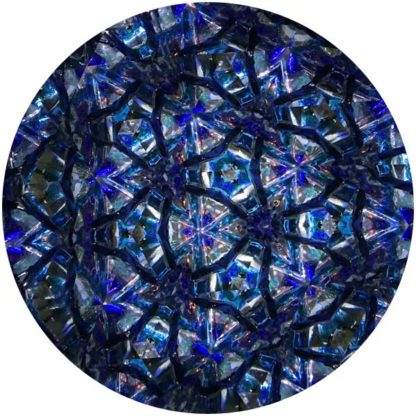 P91 Iridized Aqua Glass - Pineapple Motif Base - Image 3