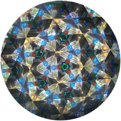 P74 Iridized White Glass - Pressed Clear Glass Base - Image 3
