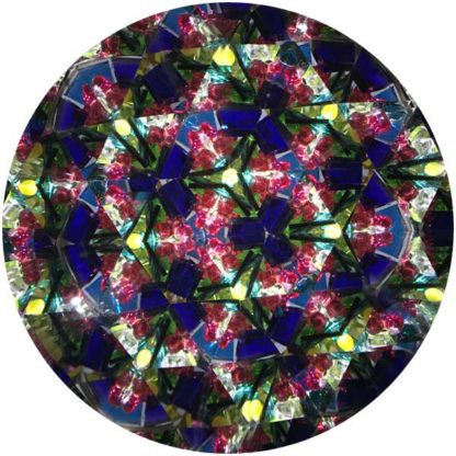 P96 Thrown Pottery Base - Marbleized Green Glass - Image 3