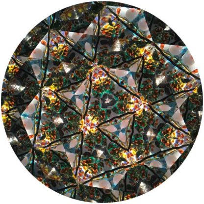 P112 Blown Glass Orbs - Marbleized Rusty Red Glass - Image 3