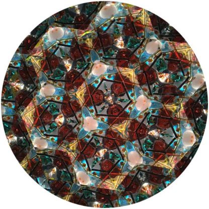 P112 Blown Glass Orbs - Marbleized Rusty Red Glass - Image 4
