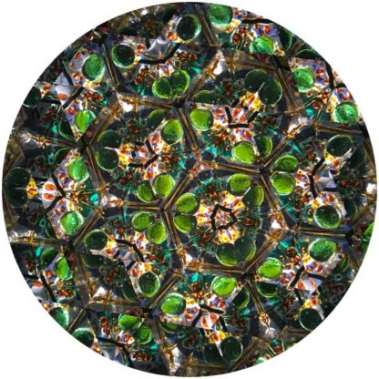 P112 Blown Glass Orbs - Marbleized Rusty Red Glass - Image 5