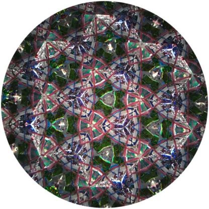 P115 Vintage Pressed Glass Base - Marbleized Purple Glass - Image 4