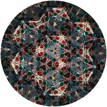 P115 Vintage Pressed Glass Base - Marbleized Purple Glass - Image 5