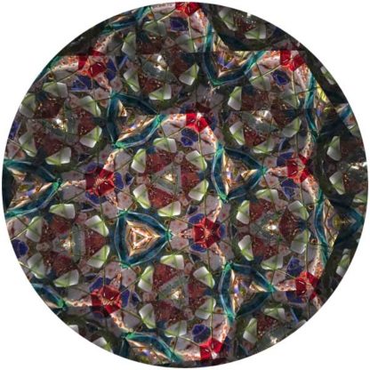 P118 Hand Thrown Mexican Ceramic Base - Marbleized Rich Brown Glass - Image 3