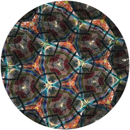 P118 Hand Thrown Mexican Ceramic Base - Marbleized Rich Brown Glass - Image 4