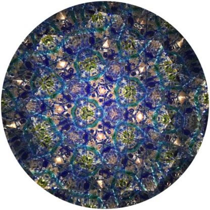 P120 Vintage Transfer Pattern Base - Cobalt Glass - Image 4