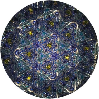 P120 Vintage Transfer Pattern Base - Cobalt Glass - Image 5
