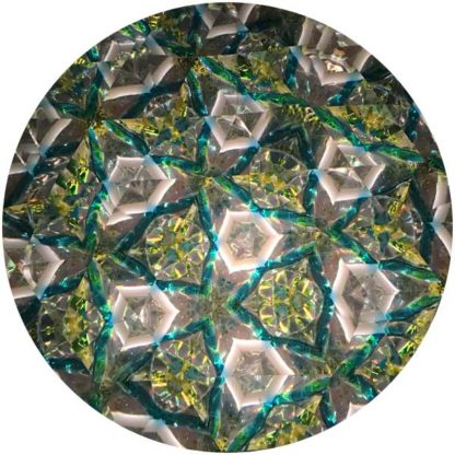 P121 Vintage Pale Green Base - Marbleized Cream-Various Greens Glass - Image 4