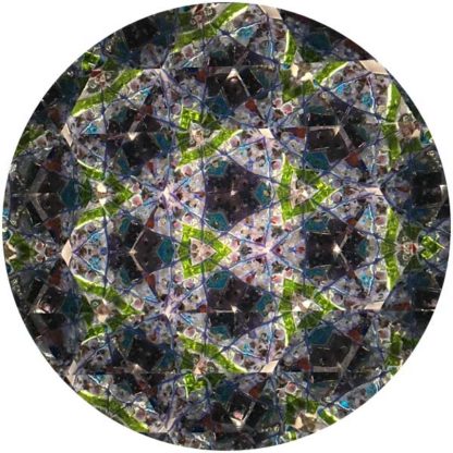 P124 Vintage Pressed Glass Base - Marbleized Purple Glass - Image 3