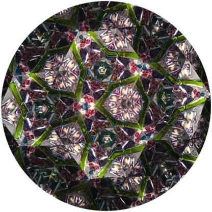 P127 Vintage Pressed Glass Base - Marbleized Pink-Lavender Glass - Image 5